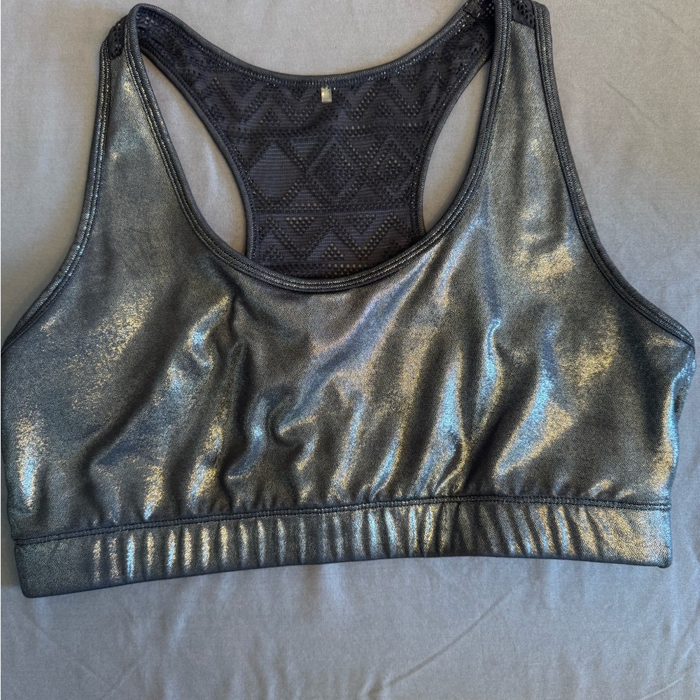 Metallic Sports Bra